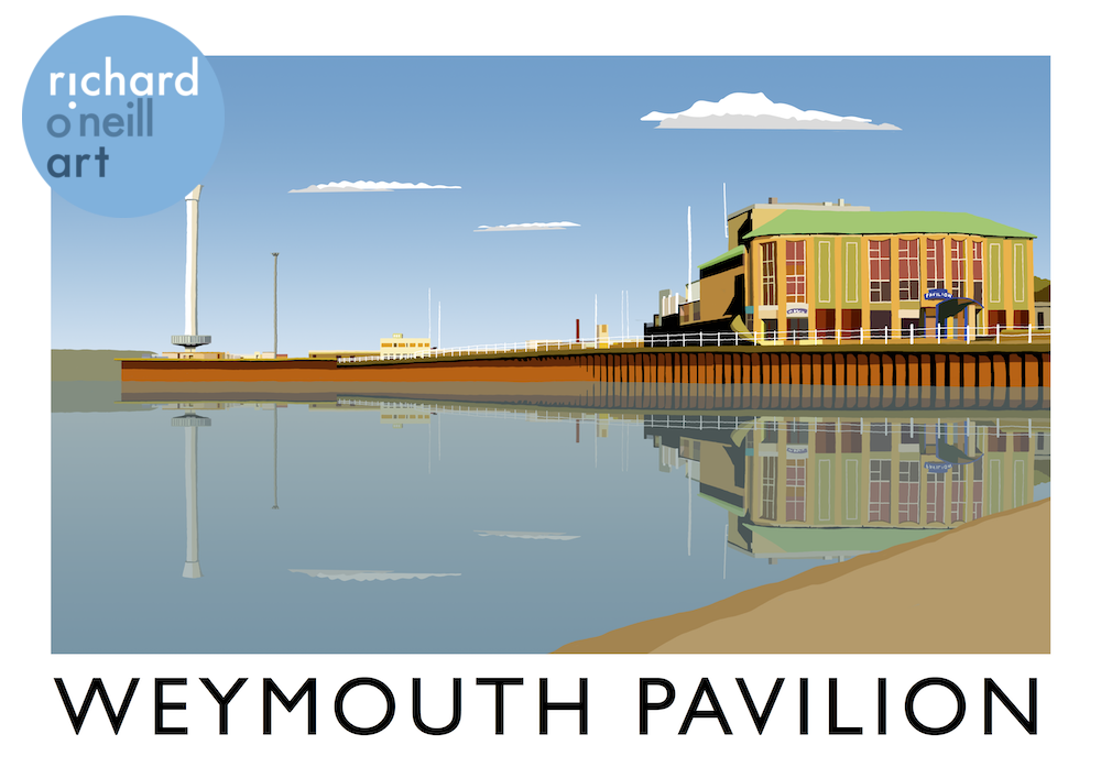 Weymouth Pavilion Art Print Richard O'Neill Art Shop