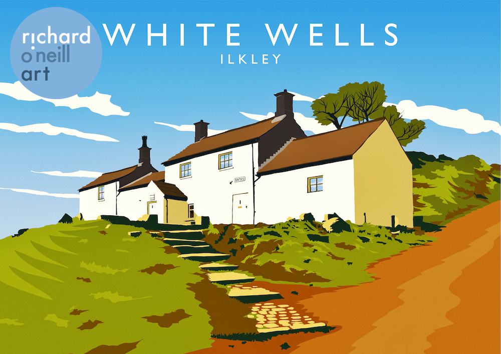 White Wells, Ilkley Art Print Richard O'Neill Art Shop
