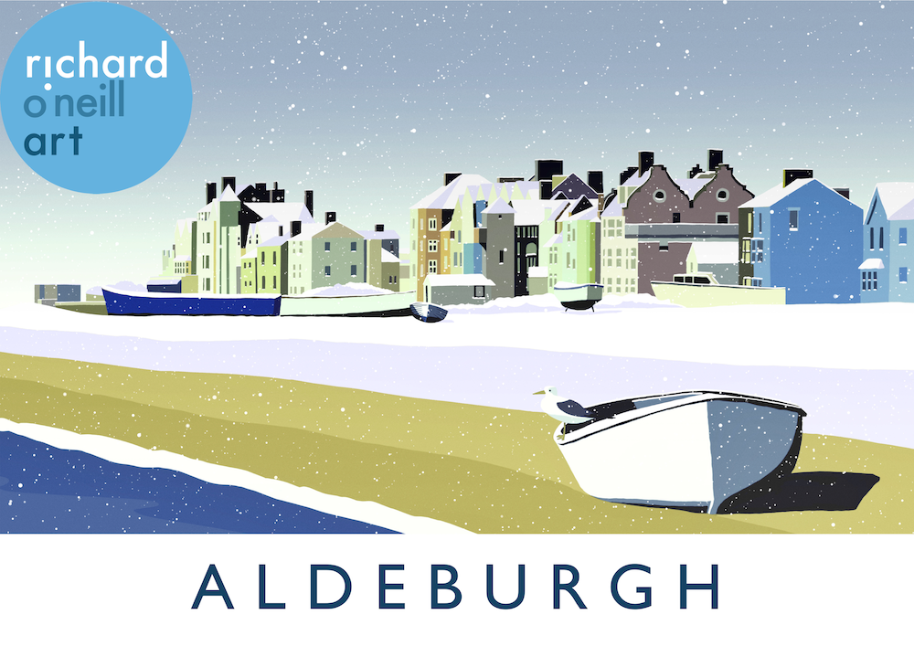 Aldeburgh (Snow) Art Print