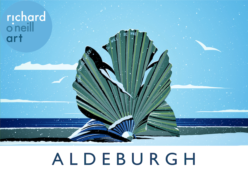 Aldeburgh (Snow) Art Print