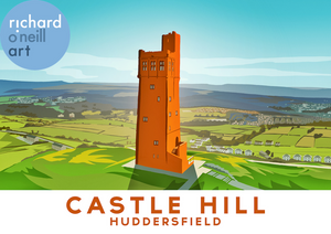 Castle Hill, Huddersfield Art Print