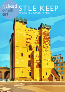 Castle Keep, Newcastle-Upon-Tyne Art Print