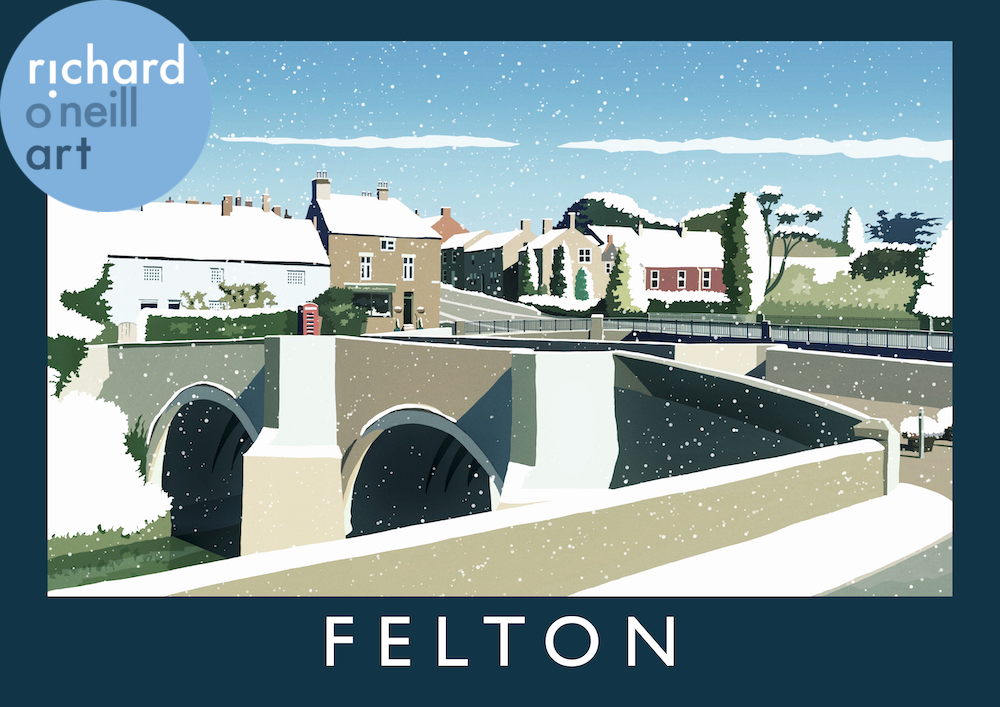 Felton (Snow) Art Print