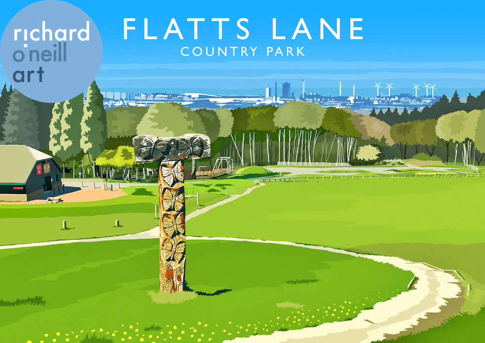 Flatts Lane Country Park Art Print