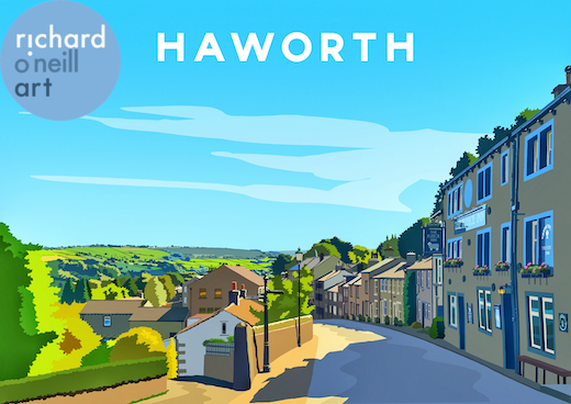 Haworth (Main Street) Art Print