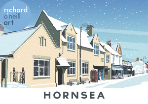 Hornsea (Newbegin) (Snow) Art Print