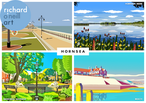 Hornsea (Montage) Art Print