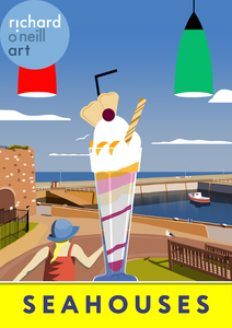 Icecream at Seahouses Art Print