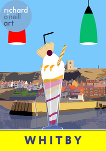 Icecream at Whitby Art Print