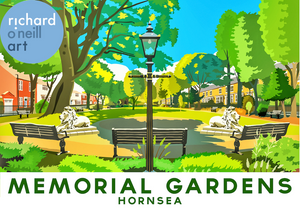 Memorial Gardens, Hornsea Art Print
