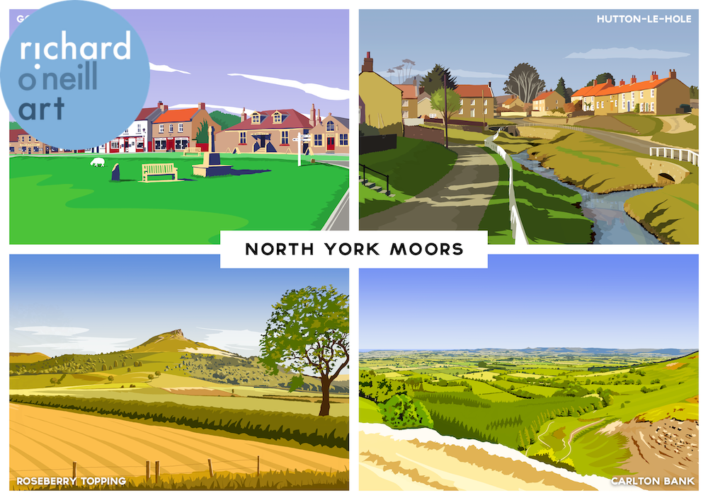 North York Moors (Montage) Art Print