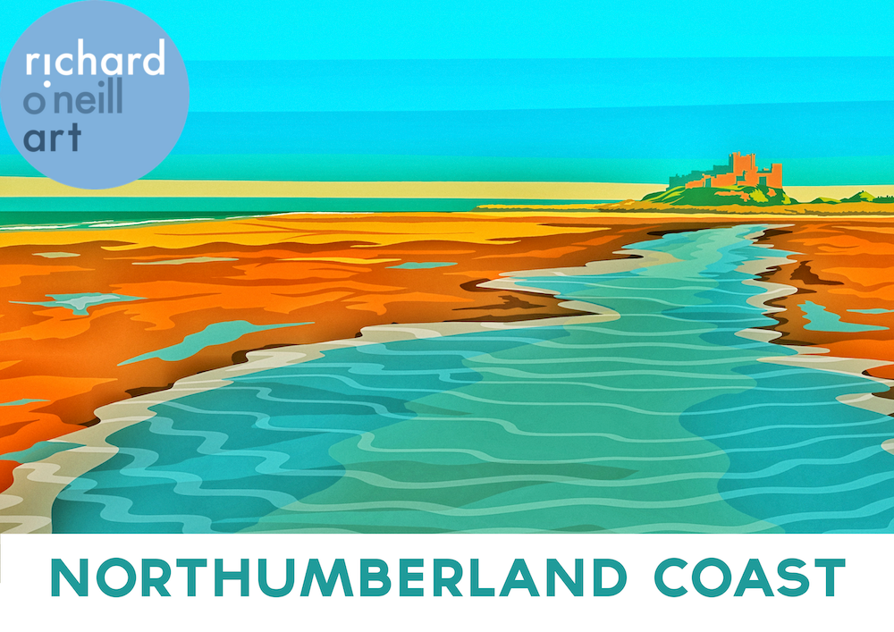 Northumberland Coast Art Print