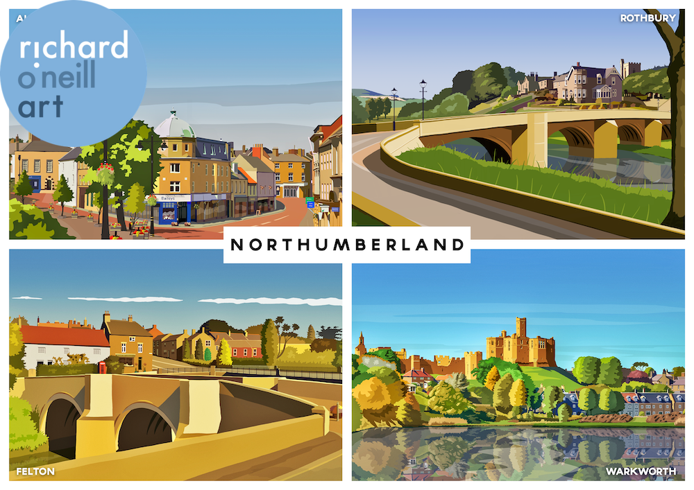 Northumberland (Montage) Art Print