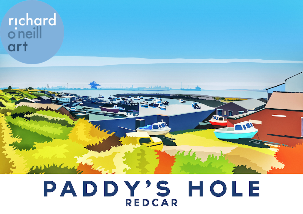 Paddy's Hole, Redcar Art Print