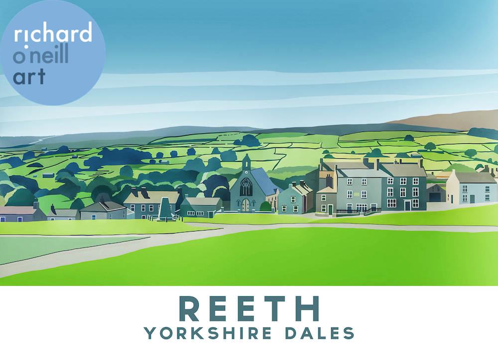 Reeth (Remastered) Art Print – Richard O'Neill Art Shop