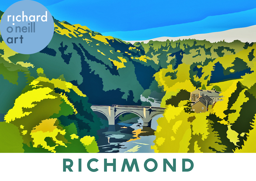 Richmond (Green Bridge) Art Print