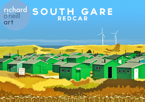 South Gare, Redcar Art Print