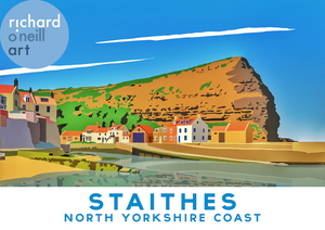 Staithes (Remastered) Art Print