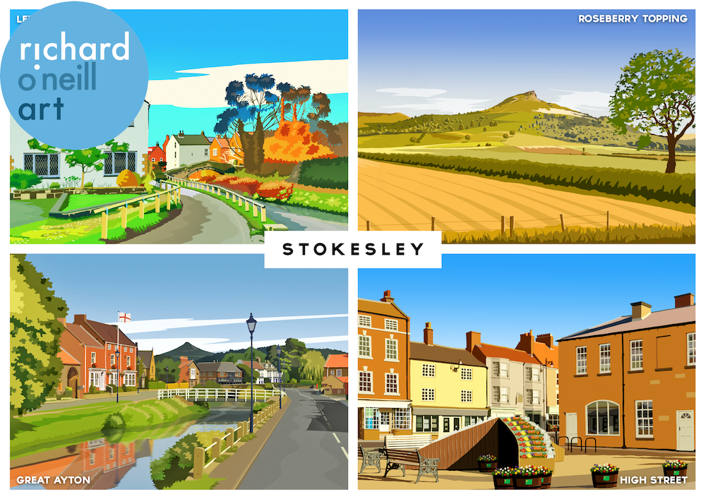 Stokesley (Montage) Art Print