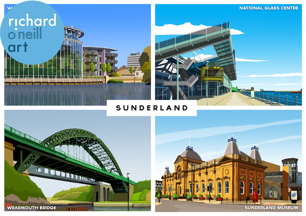 Sunderland (Montage) Art Print