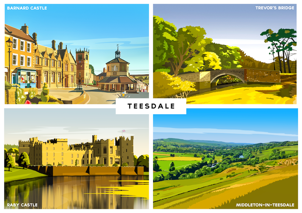 Teesdale (Montage) Art Print