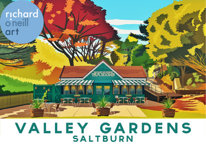 Valley Gardens, Saltburn Art Print