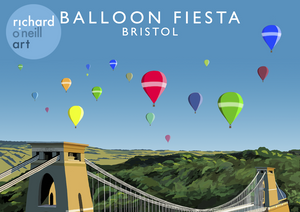 Balloon Fiesta, Bristol Art Print