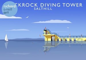 Blackrock Diving Tower Art Print