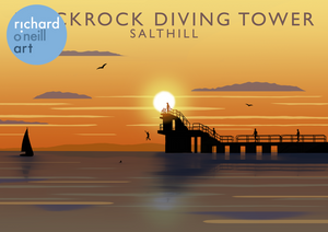 Blackrock Diving Tower Art Print