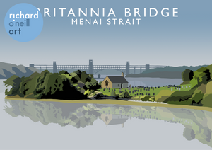 Britannia Bridge Art Print