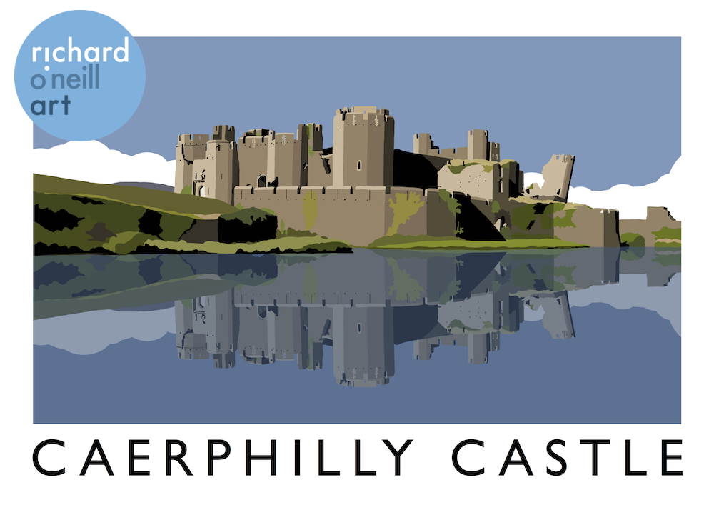 Caerphilly Castle Art Print