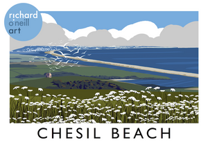 Chesil Beach Art Print