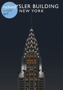 Chrysler Building (Night) Art Print