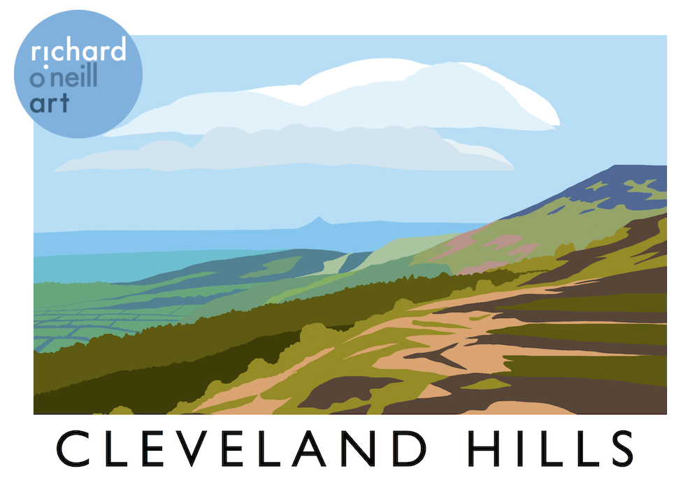 Cleveland Hills Art Print