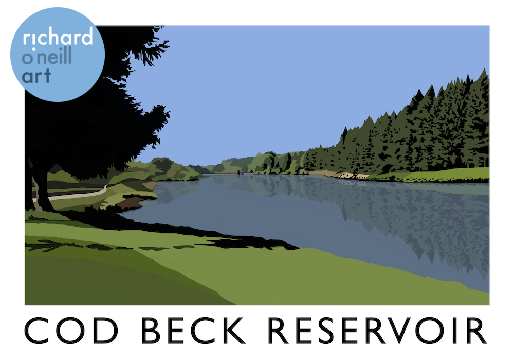 Cod Beck Reservoir Art Print