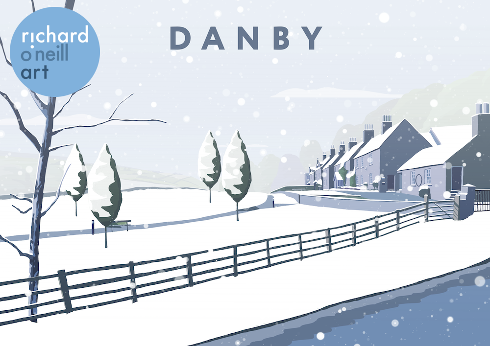 Danby Art Print (Snow)