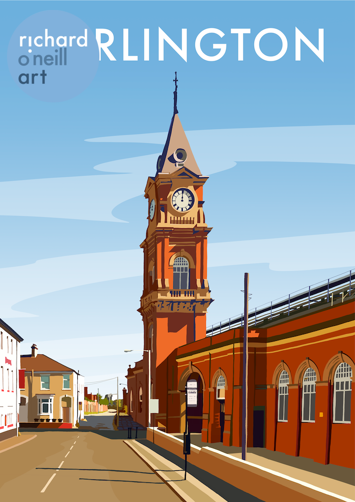 Darlington (Railway Station) Art Print