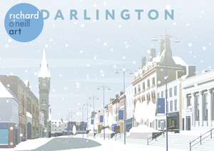 Darlington (Snow) Art Print
