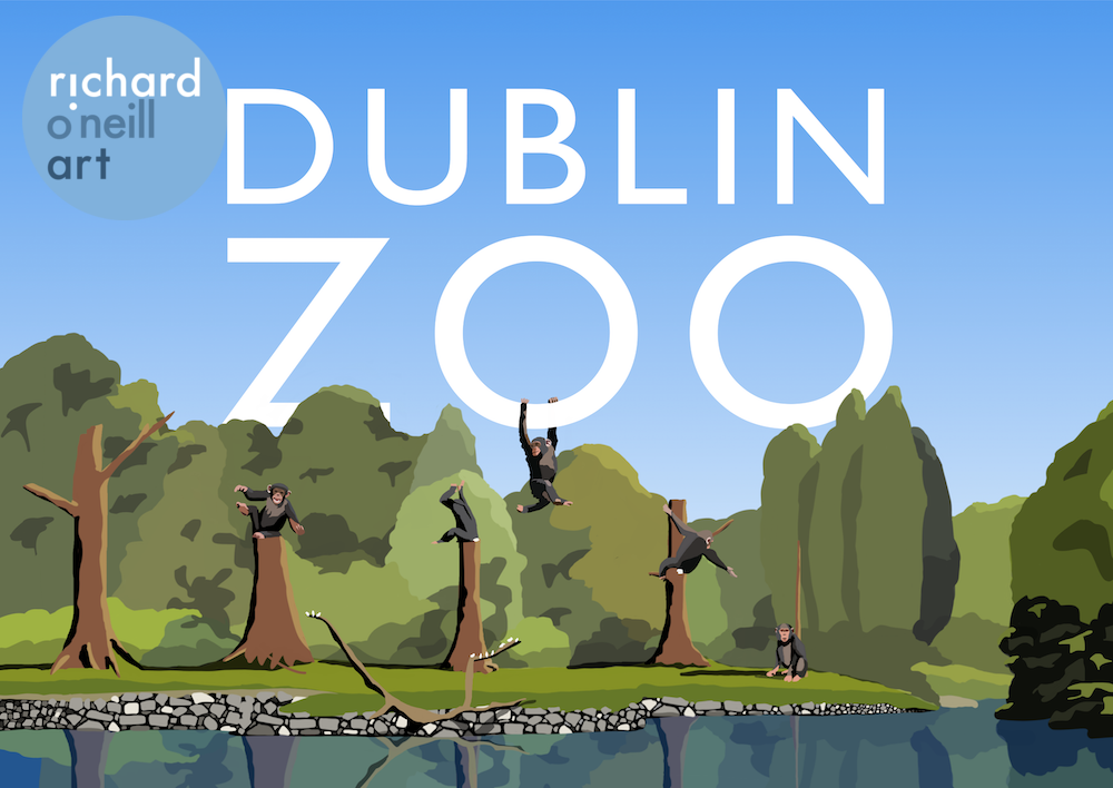 Dublin Zoo Art Print