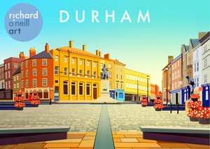 Durham (Market Place) Art Print