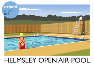 Helmsley Open Air Pool Art Print