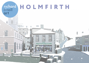 Holmfirth Art Print (Snow)