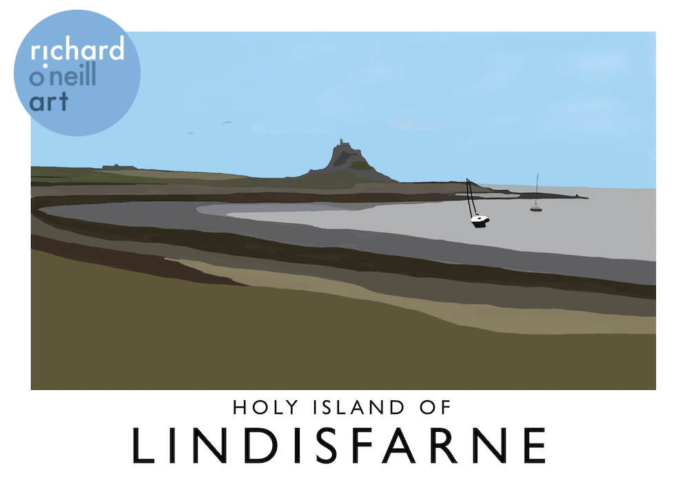 Holy Island of Lindisfarne Art Print