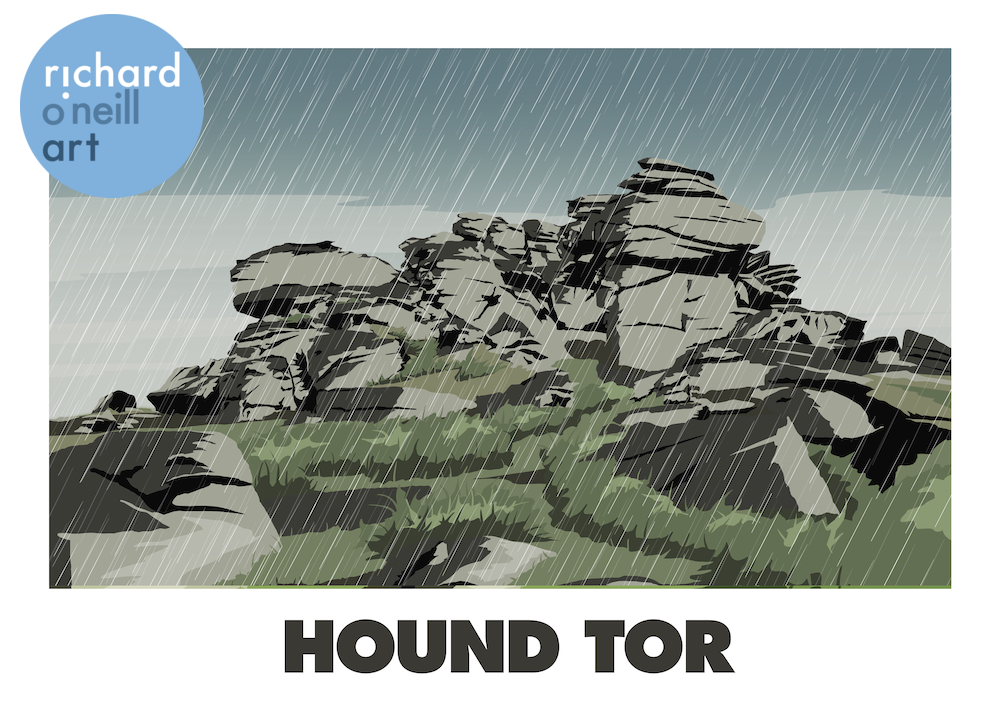 Hound Tor Art Print
