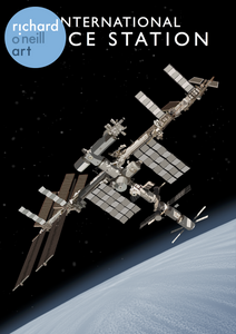 International Space Station Art Print