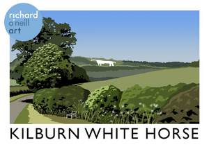 Kilburn White Horse Art Print