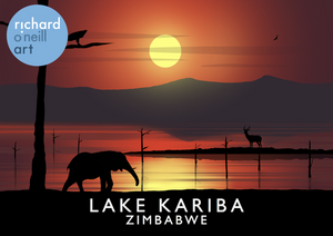 Lake Kariba, Zimbabwe Art Print