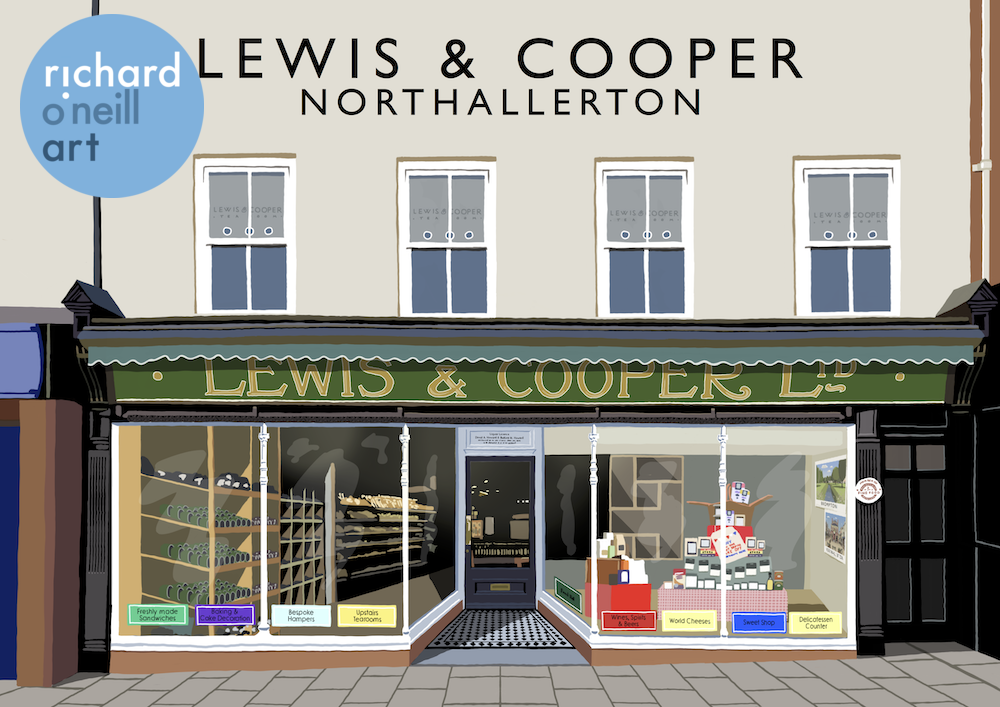 Lewis & Cooper, Northallerton Art Print