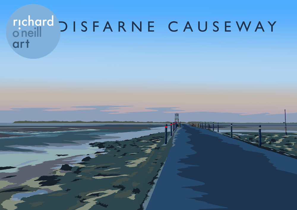 Lindisfarne Causeway Art Print
