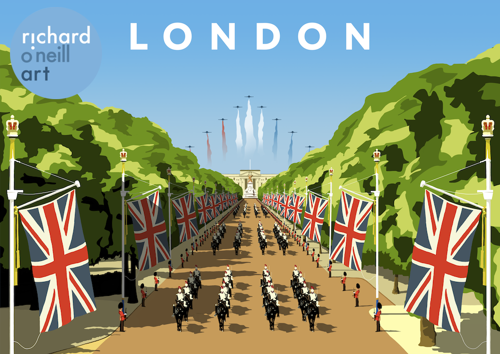 London (Trooping the Colour) Art Print